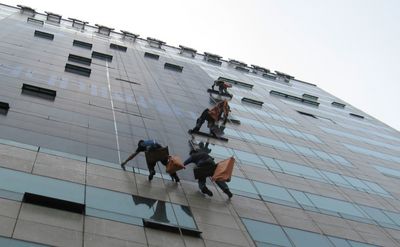 Arbeit als Industriekletterer