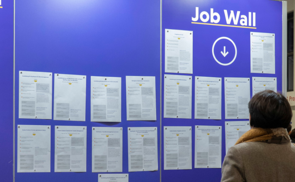 Jobwall auf einer Jobmesse