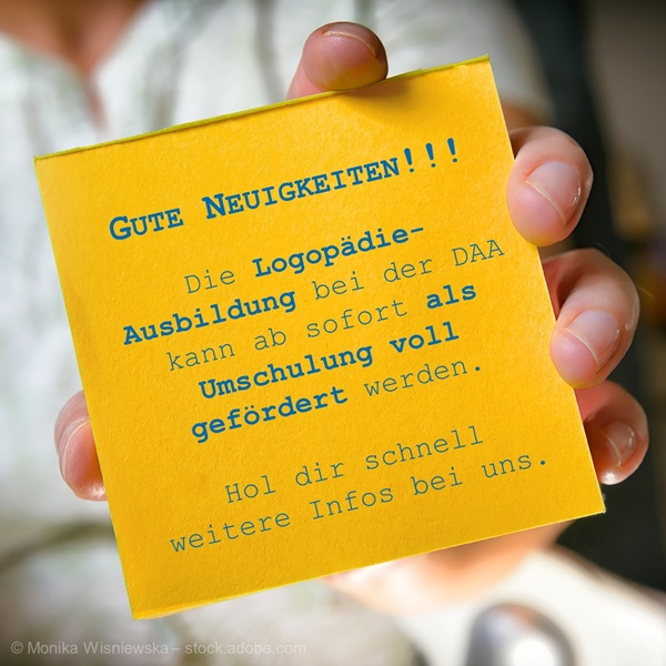DAA Logopädieschule Freiburg : Förderung als Umschulung